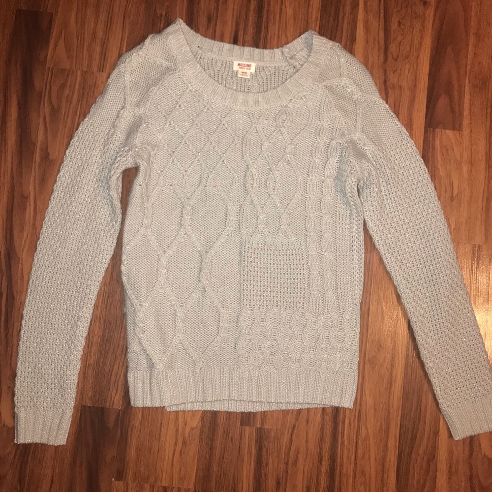 Gray sweater with a little sparkle